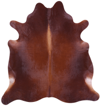 Thumbnail for Brown Natural Cowhide Rug - X-Large 7' 3