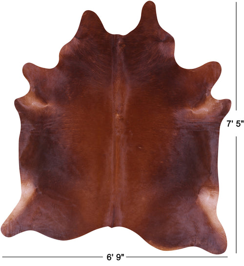 Brown Natural Cowhide Rug - X-Large 7' 5