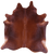 Brown Natural Cowhide Rug - X-Large 7' 5"H x 6' 9"W