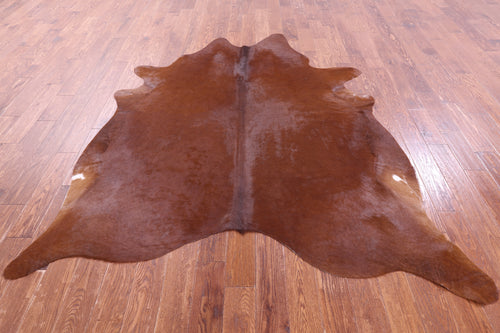 Brown Natural Cowhide Rug - XX-Large 7' 10