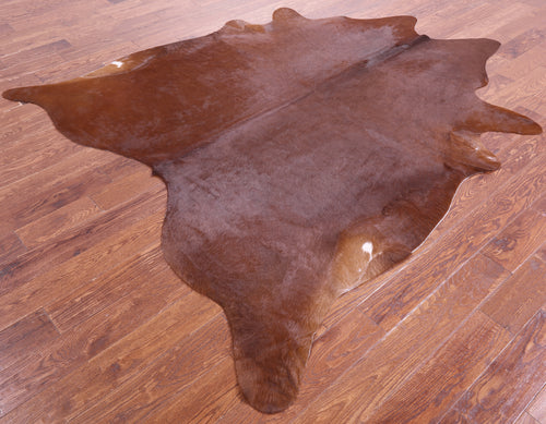 Brown Natural Cowhide Rug - XX-Large 7' 10