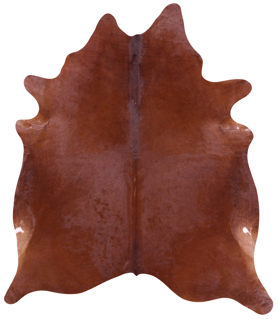 Brown Natural Cowhide Rug - XX-Large 7' 10"H x 6' 9"W