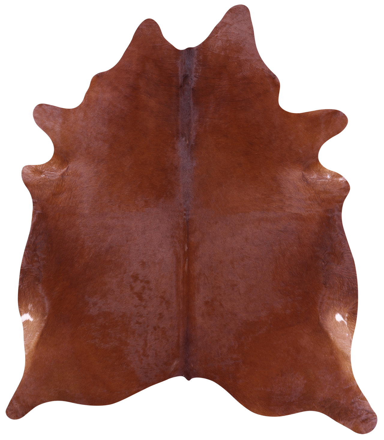 Brown Natural Cowhide Rug - XX-Large 7' 10"H x 6' 9"W