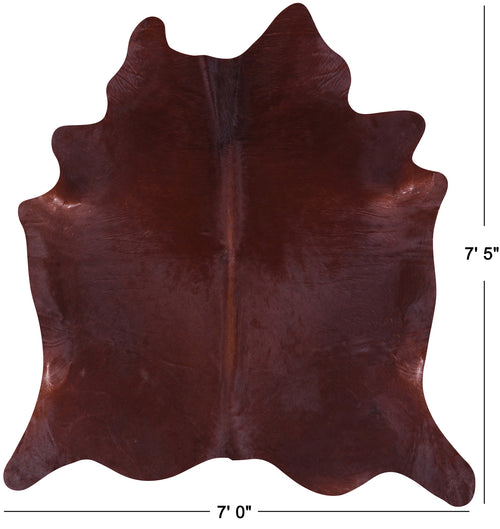Brown Natural Cowhide Rug - X-Large 7' 5