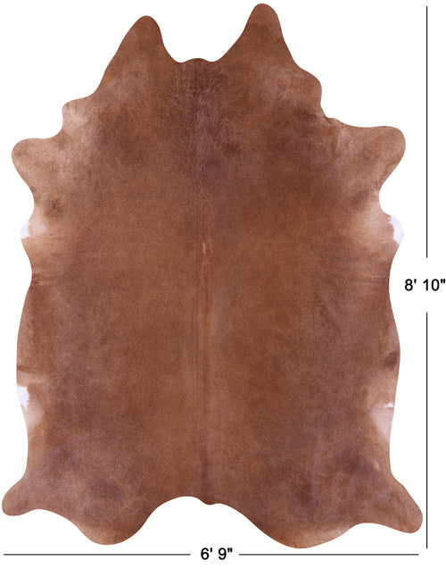 Brown Natural Cowhide Rug - XX-Large 8' 10