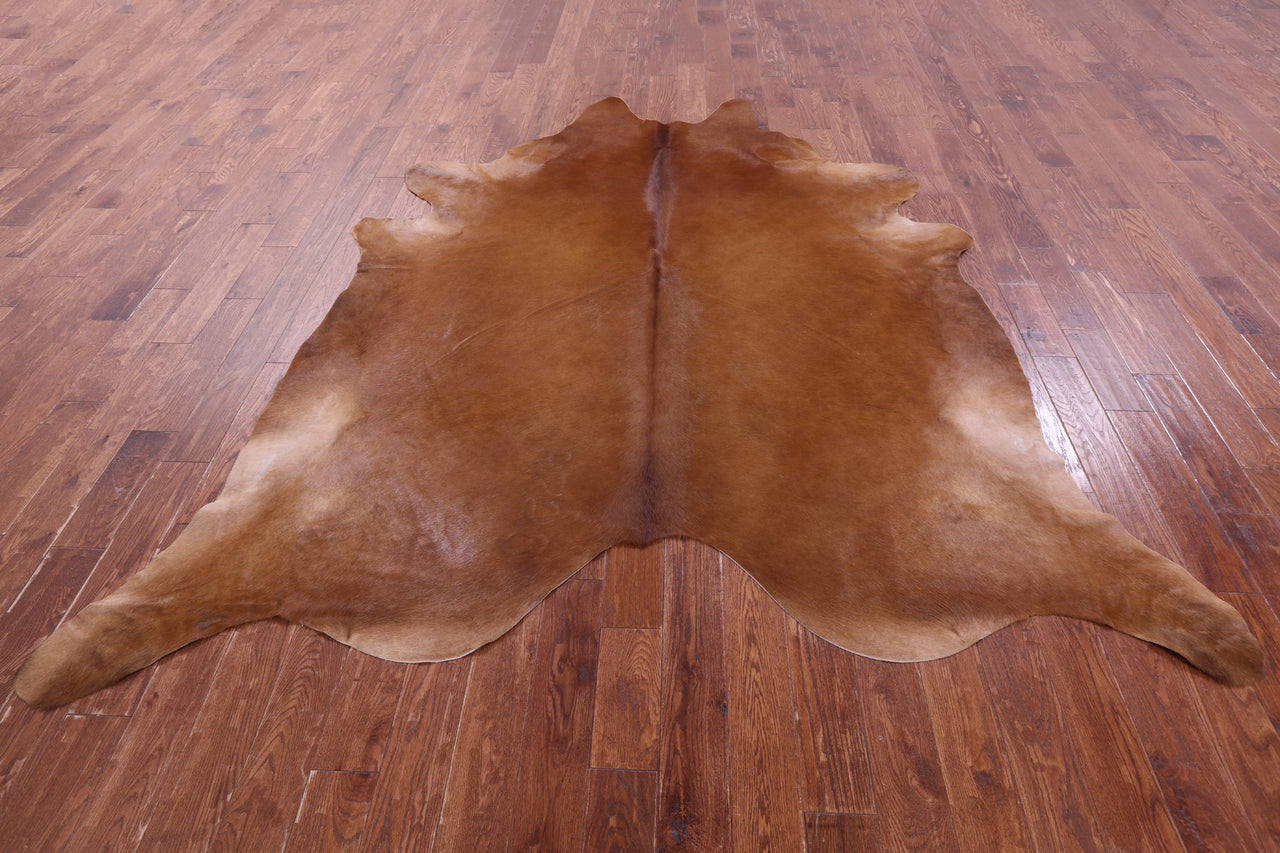 Brown Natural Cowhide Rug - XX-Large 9' 4"H x 8' 1"W