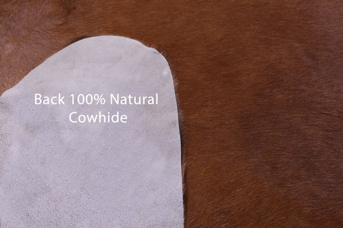 Brown Natural Cowhide Rug - XX-Large 9' 4