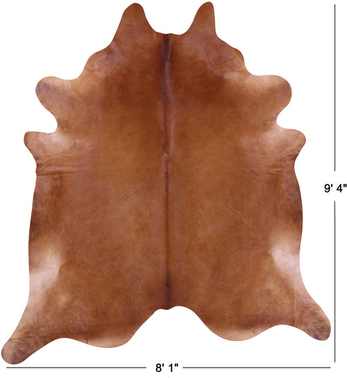 Brown Natural Cowhide Rug - XX-Large 9' 4