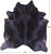 Black Natural Cowhide Rug - XX-Large 8' 2"H x 7' 6"W