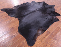 Thumbnail for Black Natural Cowhide Rug - XX-Large 8' 2