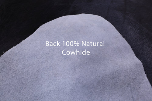 Black Natural Cowhide Rug - XX-Large 8' 2