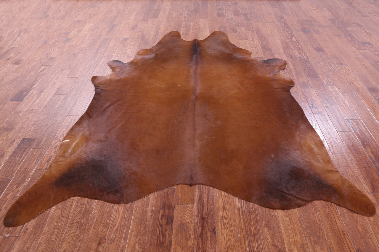 Brown Natural Cowhide Rug - XX-Large 9' 0"H x 7' 6"W