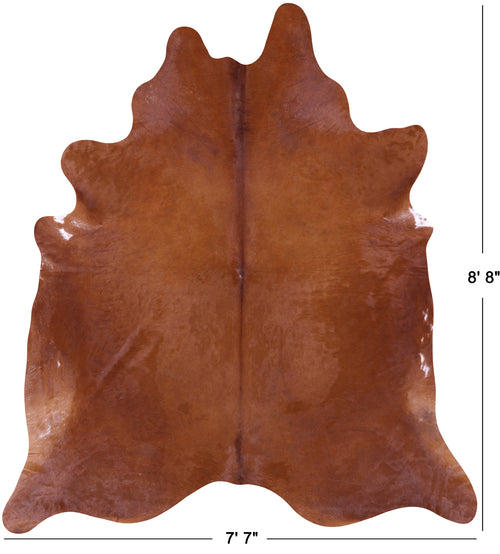 Brown Natural Cowhide Rug - XX-Large 8' 8
