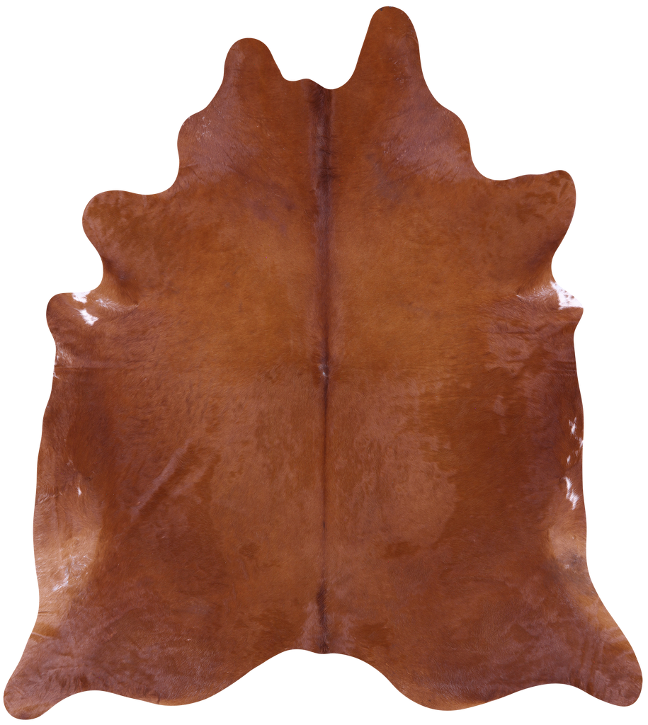 Brown Natural Cowhide Rug - XX-Large 8' 8"H x 7' 7"W
