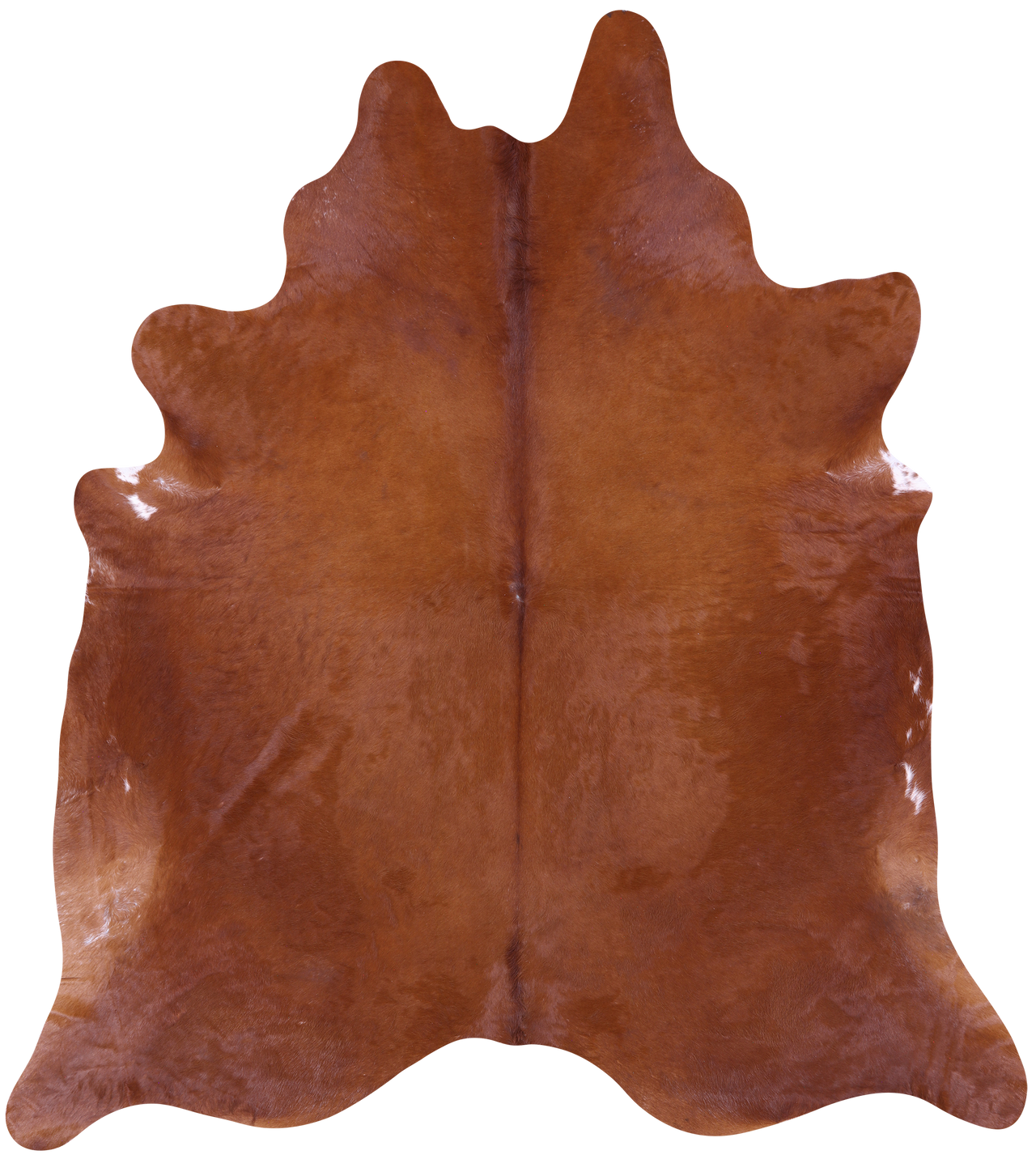 Brown Natural Cowhide Rug - XX-Large 8' 8"H x 7' 7"W