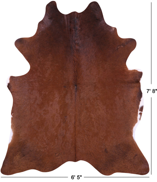 Brown Natural Cowhide Rug - XX-Large 7' 8