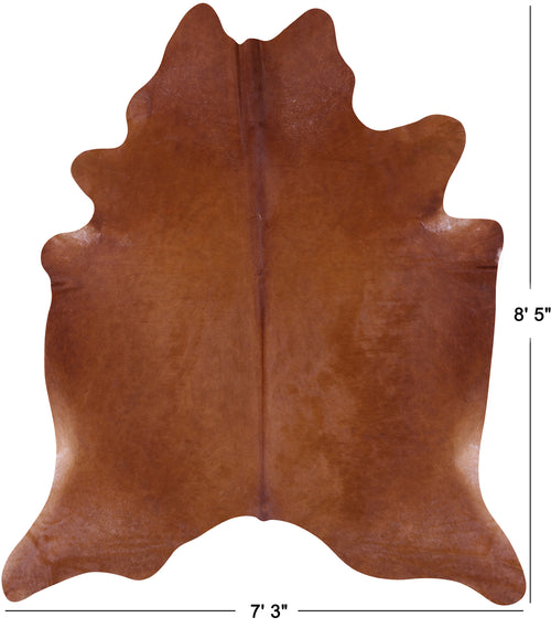 Brown Natural Cowhide Rug - XX-Large 8' 5