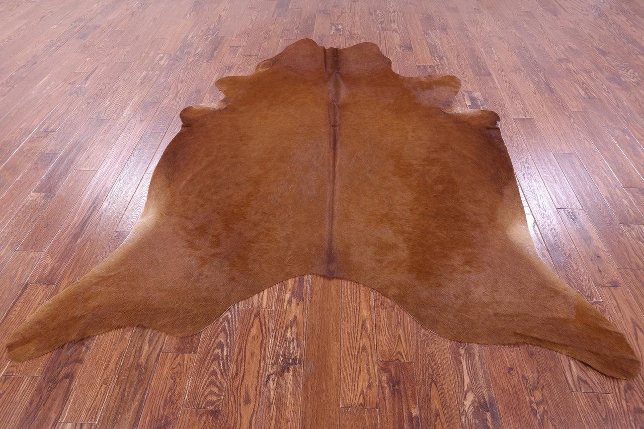 Brown Natural Cowhide Rug - XX-Large 8' 5"H x 7' 3"W
