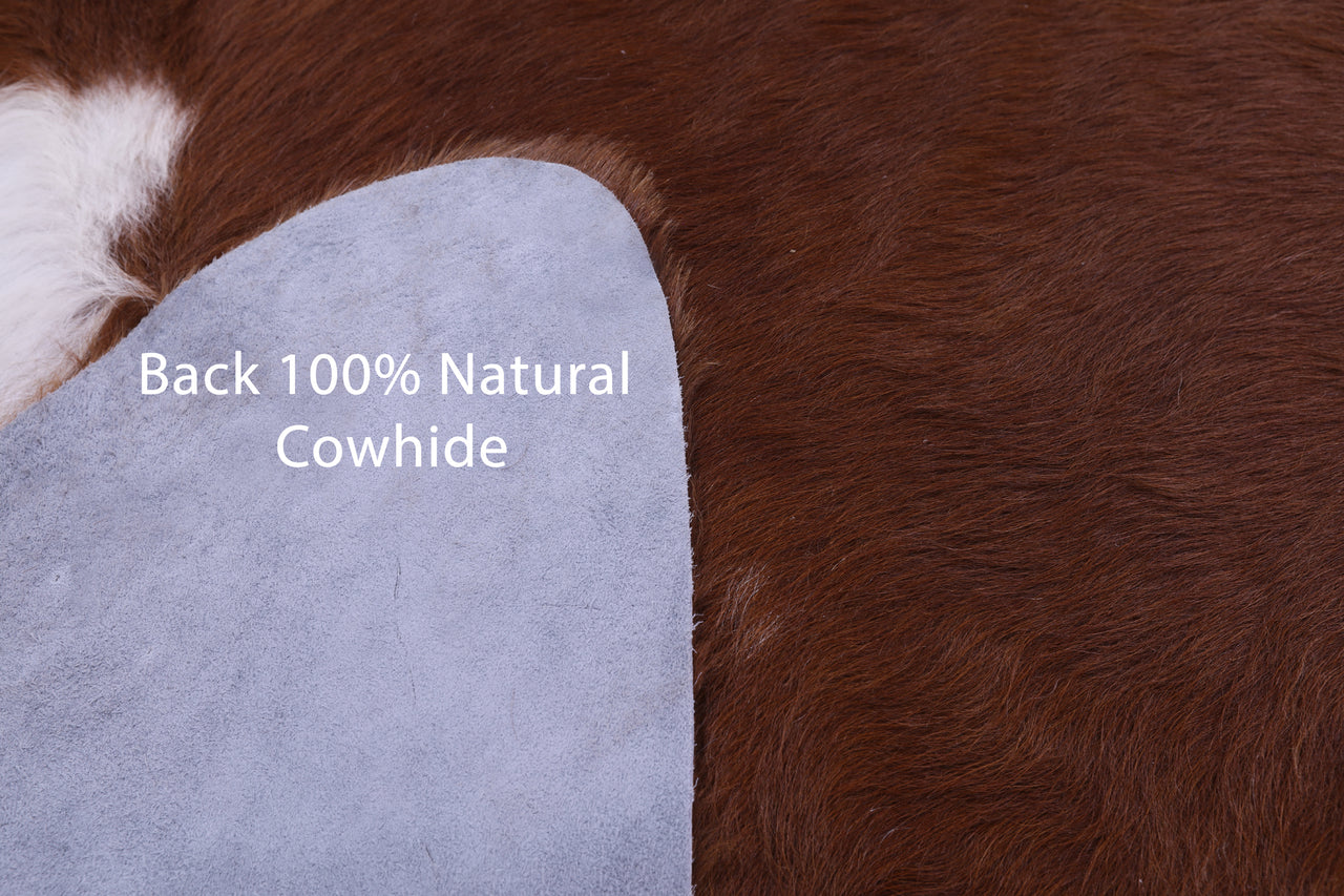 Brown Natural Cowhide Rug - XX-Large 8' 6"H x 7' 4"W