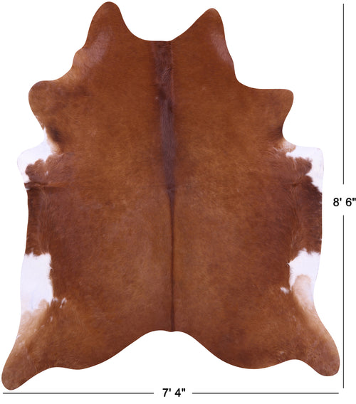 Brown Natural Cowhide Rug - XX-Large 8' 6