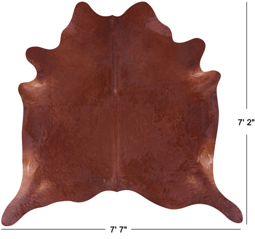 Brown Natural Cowhide Rug - X-Large 7' 2