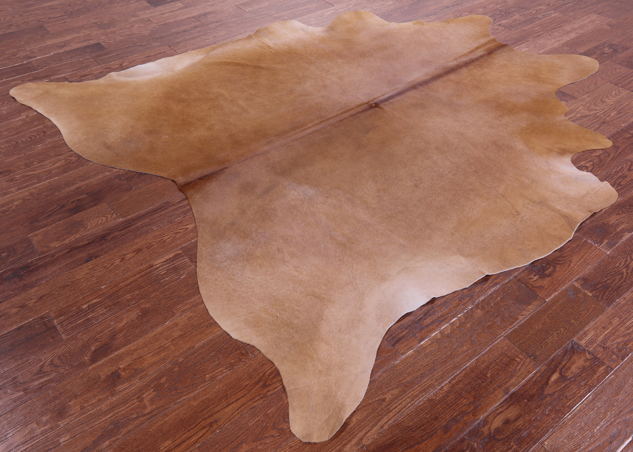 Light Brown Natural Cowhide Rug - XX-Large 8' 2"H x 7' 4"W