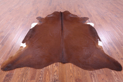 Brown Natural Cowhide Rug - XX-Large 7' 8