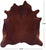 Brown Natural Cowhide Rug - X-Large 7' 6"H x 6' 9"W