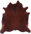 Brown Natural Cowhide Rug - X-Large 7' 6"H x 6' 9"W