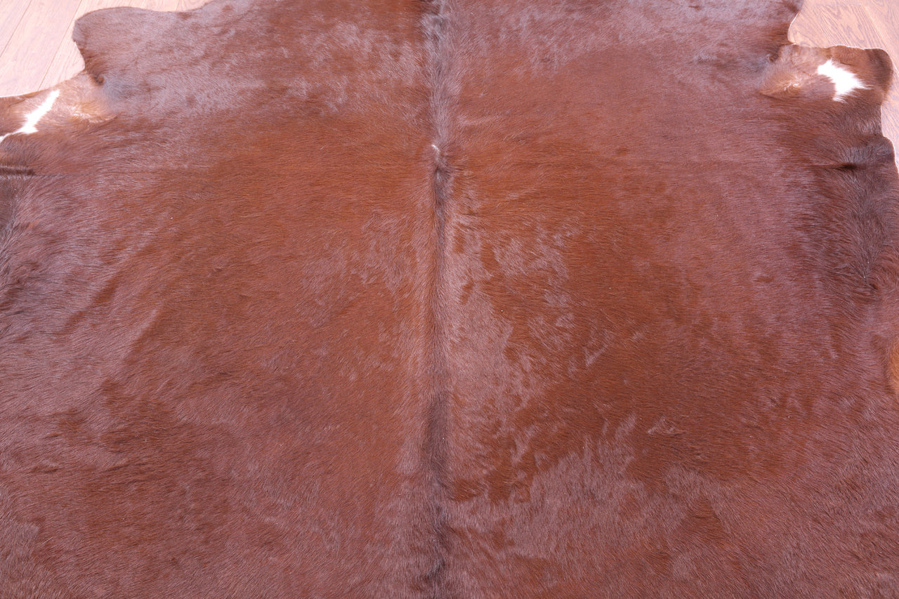 Brown Natural Cowhide Rug - XX-Large 8' 3"H x 8' 0"W