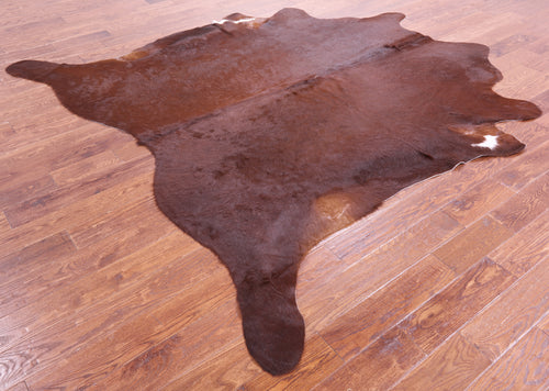 Brown Natural Cowhide Rug - XX-Large 8' 3
