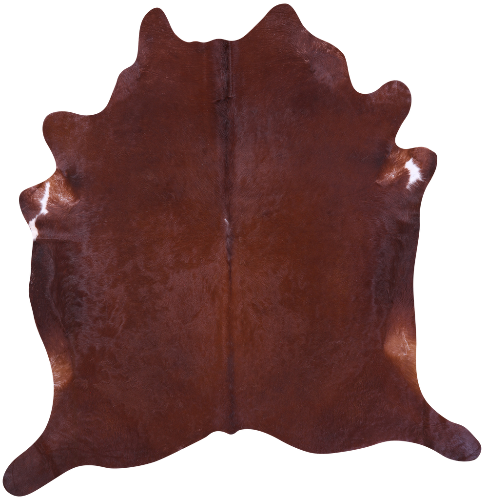 Brown Natural Cowhide Rug - XX-Large 8' 3"H x 8' 0"W