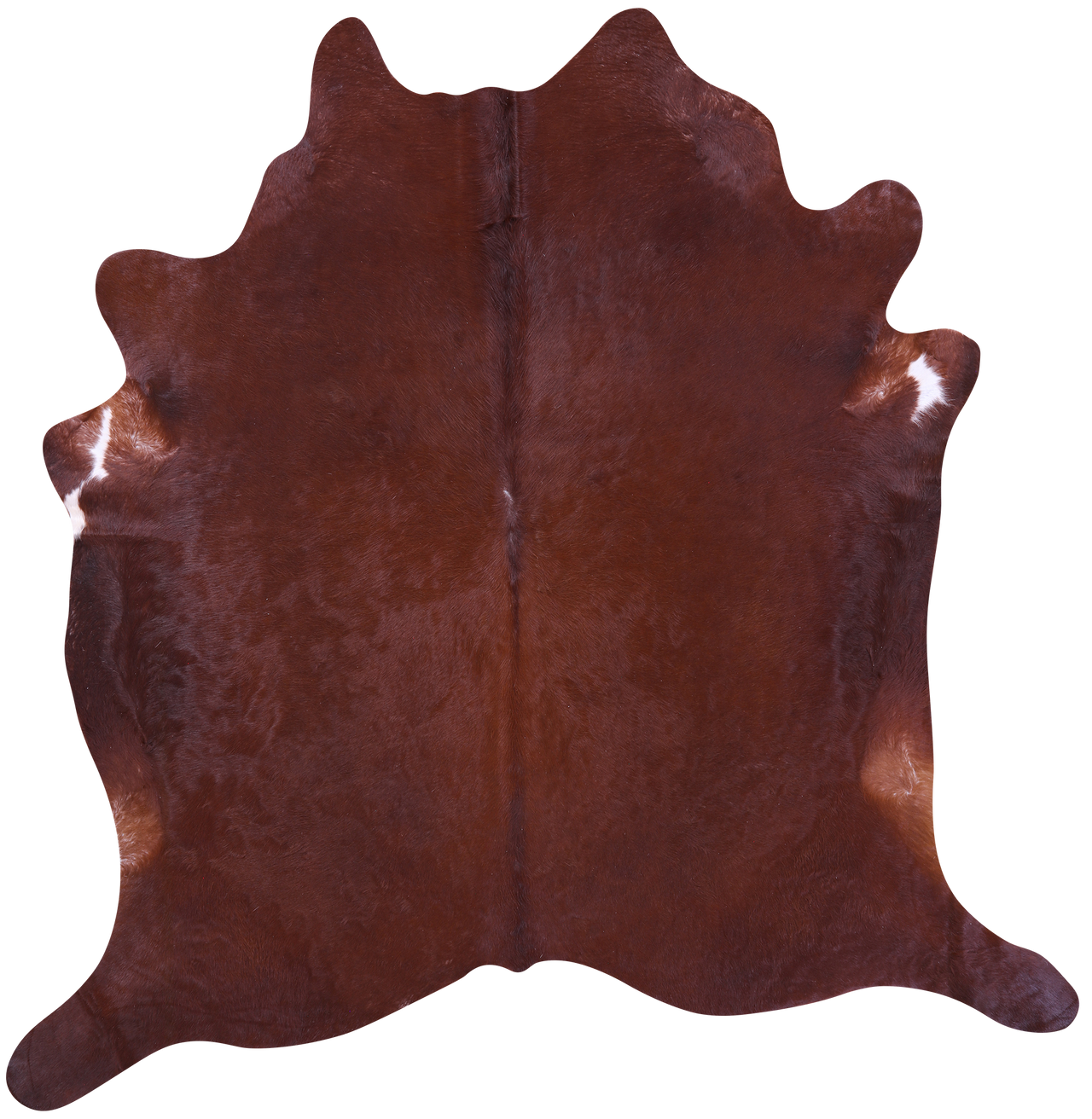 Brown Natural Cowhide Rug - XX-Large 8' 3"H x 8' 0"W
