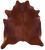 Brown Natural Cowhide Rug - X-Large 7' 3"H x 6' 3"W
