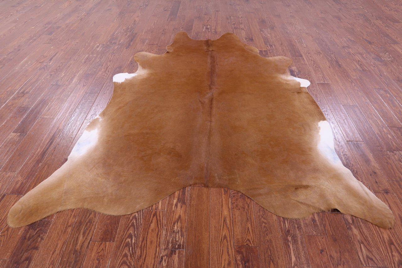 Light Brown Natural Cowhide Rug - XX-Large 8' 5"H x 7' 2"W