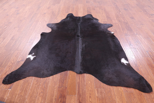 Black Natural Cowhide Rug - X-Large 7' 1
