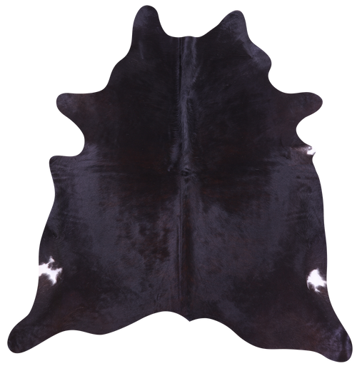 Black Natural Cowhide Rug - X-Large 7' 1