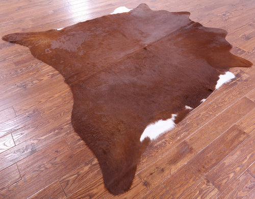 Brown Natural Cowhide Rug - X-Large 7' 6