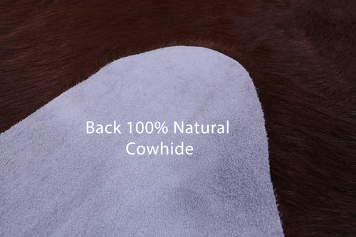 Brown Natural Cowhide Rug - X-Large 7' 6