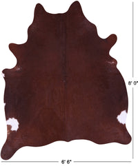 Thumbnail for Brown Natural Cowhide Rug - XX-Large 8' 0