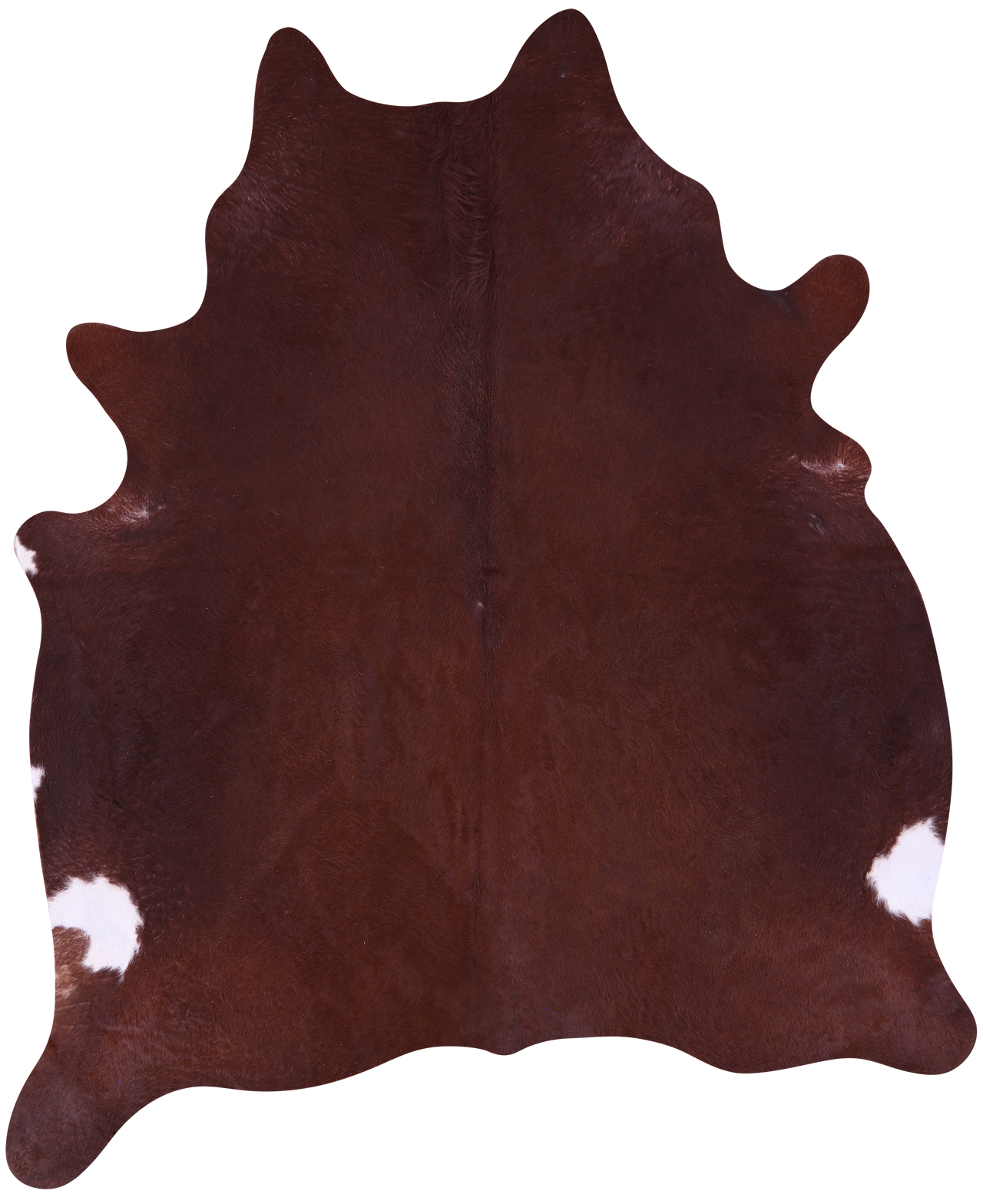 Brown Natural Cowhide Rug - XX-Large 8' 0"H x 6' 6"W
