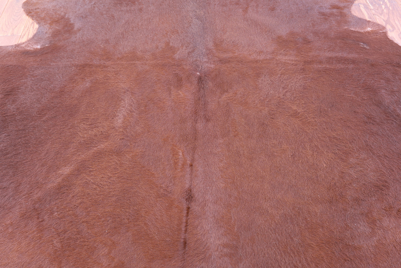 Brown Natural Cowhide Rug - XX-Large 8' 0"H x 6' 6"W