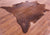 Brown Natural Cowhide Rug - X-Large 7' 2"H x 6' 6"W