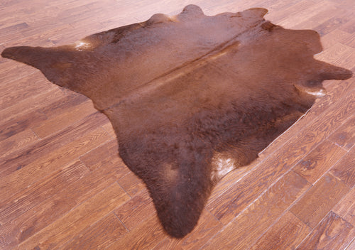 Brown Natural Cowhide Rug - X-Large 7' 2