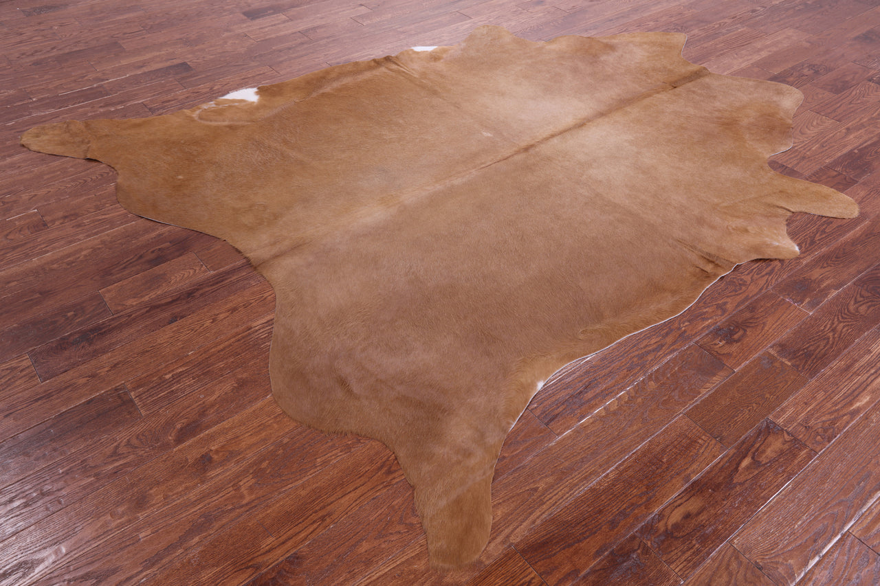 Light Brown Natural Cowhide Rug - XX-Large 9' 0"H x 7' 5"W