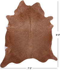Thumbnail for Light Brown Natural Cowhide Rug - XX-Large 9' 0
