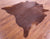 Brown Natural Cowhide Rug - Large 6' 9"H x 6' 4"W
