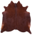 Brown Natural Cowhide Rug - Large 6' 9"H x 6' 4"W