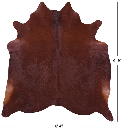 Brown Natural Cowhide Rug - Large 6' 9