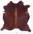Brown Natural Cowhide Rug - X-Large 7' 1"H x 7' 0"W